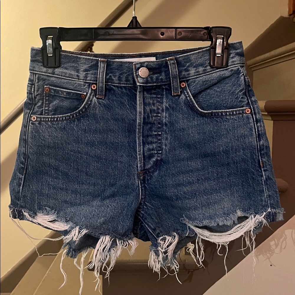 Denim Forum The Micro Yoko High-rise shorts
